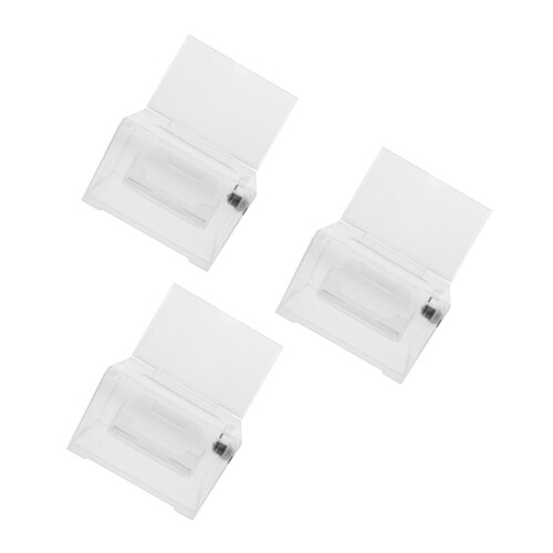 3Pcs Clear Locking Donation Box Acrylic Suggestion Ballot Case