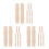 30Pcs Light Yellow Wooden Bucket Carrying Handle Replacement for Pails 1