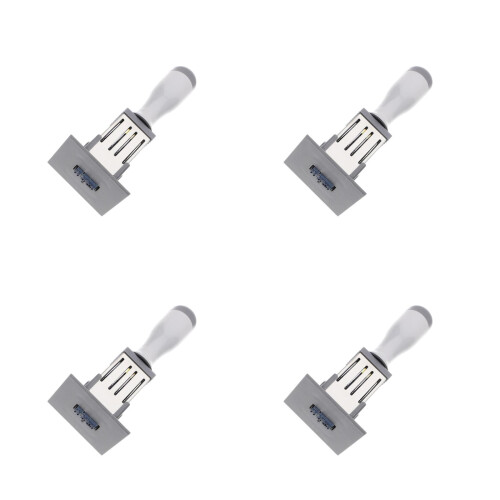 4Pcs Date Stamp Portable Handheld Multi-Purpose Stamper
