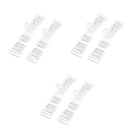 36Pairs Clear Bra Straps Adjustable Transparent Invisible Replacement