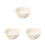 3Pcs Kitchen Fruit Bowl Double Layer with Phone Holder Beige 1