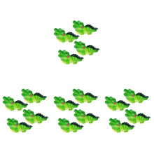 16 Pcs Mini Crocodile Statue Resin Bonsai Fish Tank Decoration