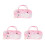 3Pcs Plush Hard Shell Eyeglass Case Cute Bear Design Portable Storage 1