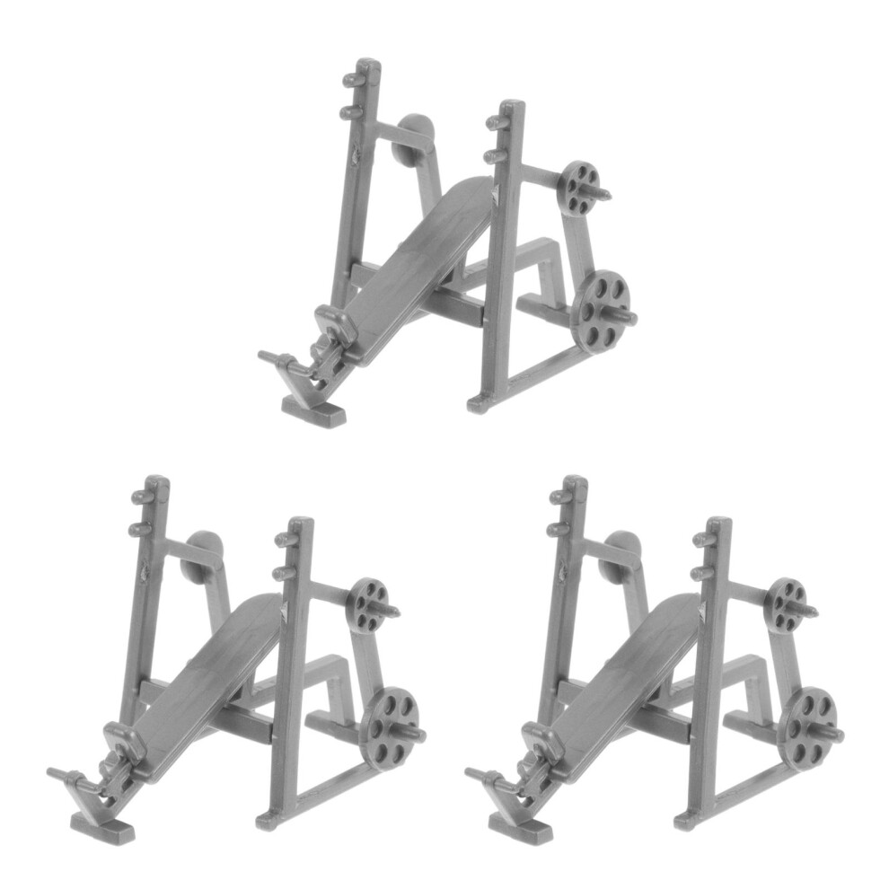 Photos - Other Toys 3Pcs Durable Mini Fitness Equipment Models for Dollhouse Decor