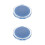 2Pcs Portable Blue Foldable Pocket Mirrors Double-Sided Makeup Travel 1