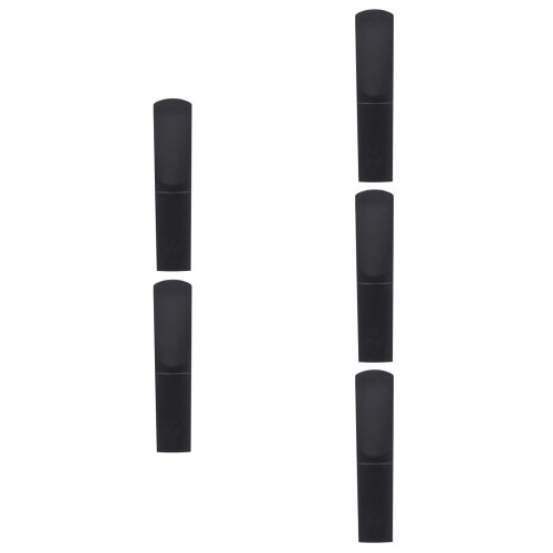 5Pcs Durable Black Resin Saxophone Reeds Fine Workmanship Replacement