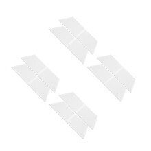 8Pcs Silicone Drying Mat White Heatproof Foldable Kitchen Dish Pad