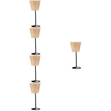 5Pcs Multi Wooden Iron Tealight Candle Holders Retro Desktop Ornament