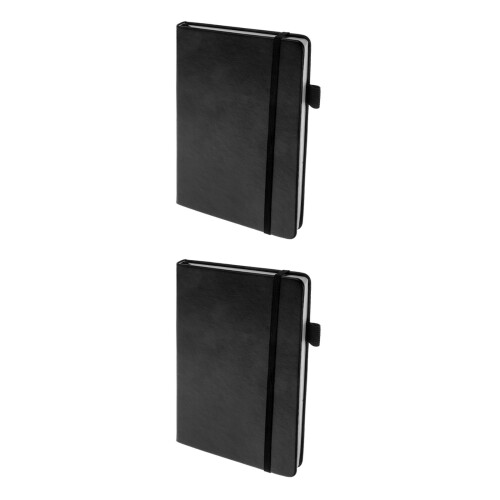 2Pièces Cahier Téléphone Noir Compact En Solide Pour Notes