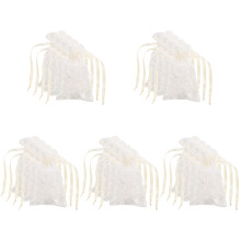 20Pcs Lightweight Beige Drawstring Jewelry Pouches for Gift Storage