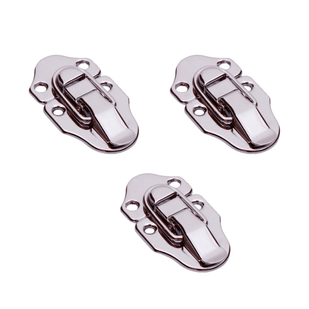 3Pcs Silver Iron Bag Latches Durable Box Packing Buckles For Luggage 3701027363198