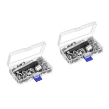 2 Sets Diy Grommet Tools 12Mm Metal Eyelets With Installation Kit