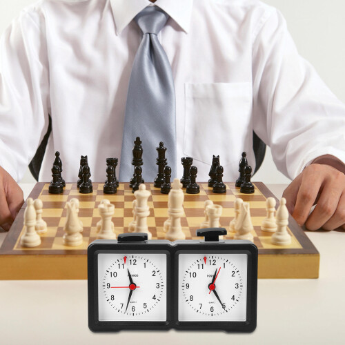 3Pcs Electronic Chess Clocks Black ABS Digital Game Timers 2