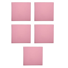 5Pcs Pink PVC Nursery Wall Decor Soft Anti-Collision Padded Protection