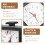 3Pcs Electronic Chess Clocks Black ABS Digital Game Timers 6