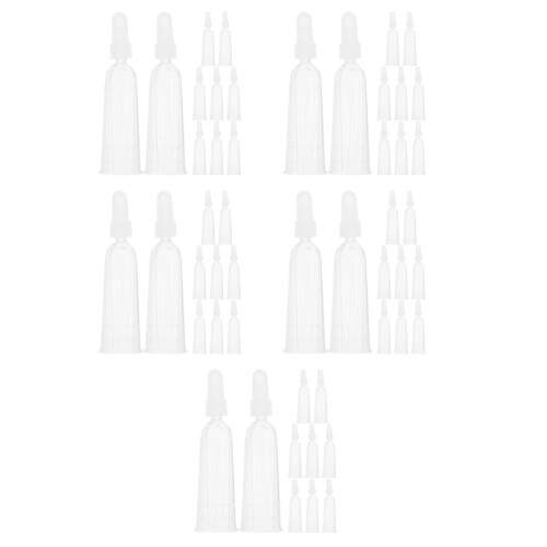 50Pcs Transparent Glue Applicator Kit with Reusable Precision Tips