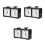 3Pcs Electronic Chess Clocks Black ABS Digital Game Timers 9