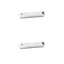 2Pcs Home Use White Vacuum Sealer Automatic Food Preservation Device