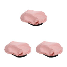 3Pcs Pink PU Motorcycle Seat Cushion Waterproof Comfortable Bike Cover