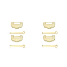 4Pcs Golden Zinc Alloy Retro Decor Locks for Jewelry and Gift Boxes