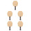 5Pcs Wood Table Tennis Training Racket Hexagon Shape Durable Paddle 1