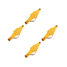 4Pcs Durable Orange Anti-Skid Snow Chains for Cars Suvs and Trucks