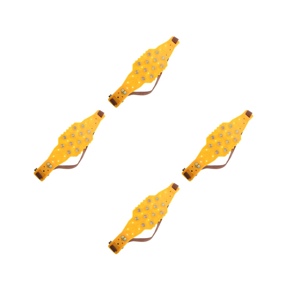 4Pcs Durable Anti-Skid Snow Chains For Cars Suvs And Trucks Orange 3703116078709