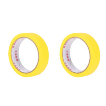 2Pcs Yellow Masking Tape Sticky Textured Paper for Indoor Outdoor Use