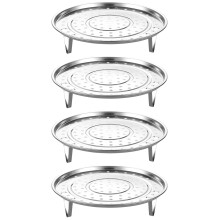 4Pcs Compact Metal Steamer Rack for Pot Efficient Food Steaming