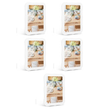 5Pcs Portable Magnetic Locker Mirrors White Ps for Makeup