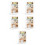 5Pcs Portable Magnetic Locker Mirrors White Ps for Makeup 1