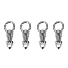 4Pcs Silver Steel Lobster Bracelet Clasps Durable Craft Jewelry Tools
