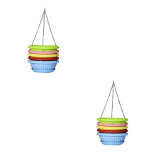 10Sets Assorted Color Hanging Planter Basket for Wall and Balcony Use