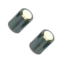 2Pcs Small Green Acrylic Toothpick Holder with Lid for Household Use