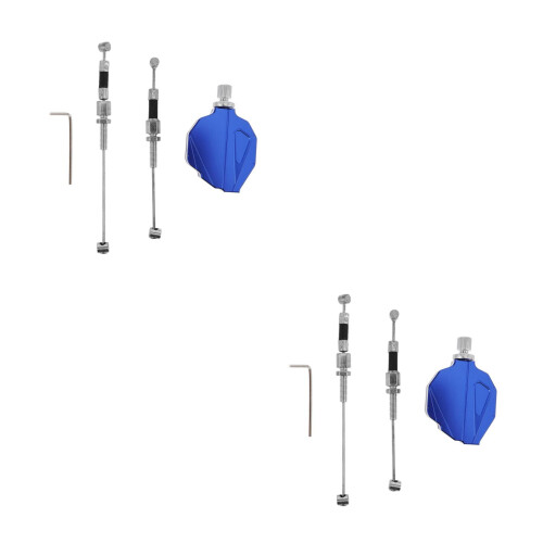2Ensembles Leviers Modification Bleu En Alliage Métal