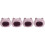 4Pcs Durable Ceramic Hamster Hideout Purple Small Pet Rest House 1