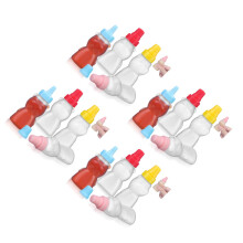 16Pcs Adorable Soy Sauce Bottles Pe Mini Bear Tiny Seasoning Dispenser