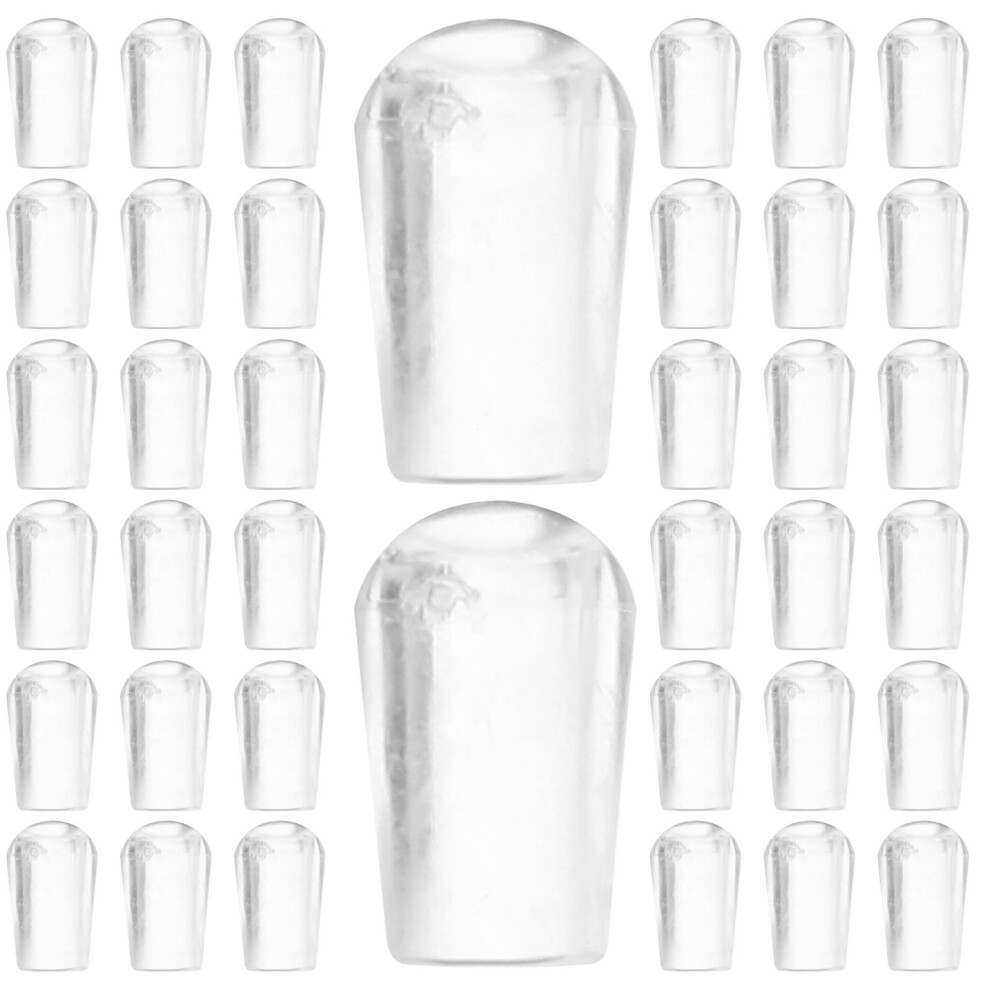 100Pcs White Plastic Hook End Caps Wire Thread Protector Covers 3701027344326
