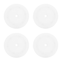 4Pièces Socle Tournant En Acrylique Blanc 360 Pour Exposition Maison