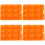 8Stk Kreative Silikonform Für Backen Candy Cookie Orange 6