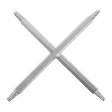 2Pcs Silver Heavy Duty Broken Spark Plug Extraction Tool for Vehicles