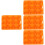 8Stk Kreative Silikonform Für Backen Candy Cookie Orange 7