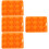 8Stk Kreative Silikonform Für Backen Candy Cookie Orange 8