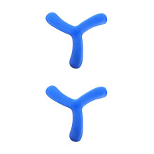 2Pcs Portable Blue Flying Boomerangs for Kids Outdoor Play