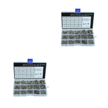 880Pcs Anti-Rust 304 Stainless Steel Metric Socket Screws and Nuts Kit