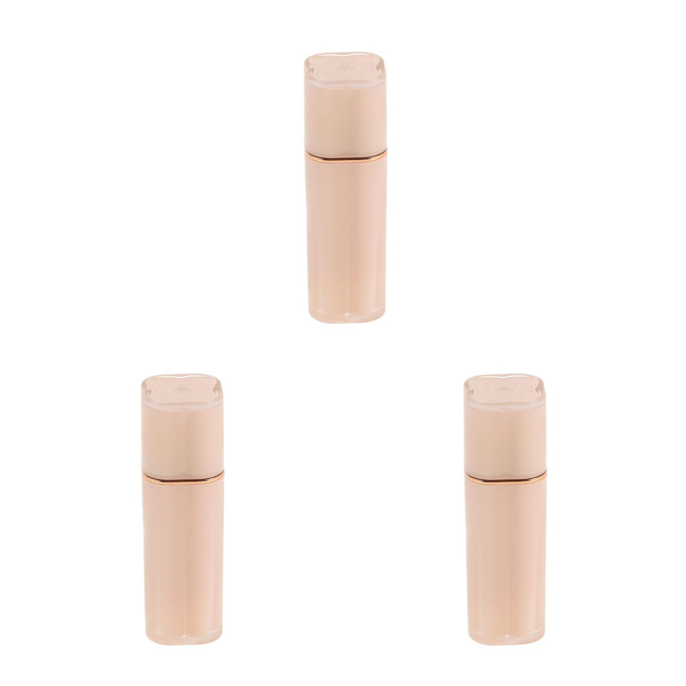 Solustre Pink 3Pcs Empty Pp Lipstick Tubes Durable Cosmetic Containers Portable