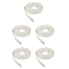 5Pcs White PVC Wall Trim Stickers Peel and Stick Baseboard Molding