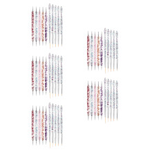 50Pcs Professional Nail Art Dotting Pen Set Plastic Brushes Dual-Ended