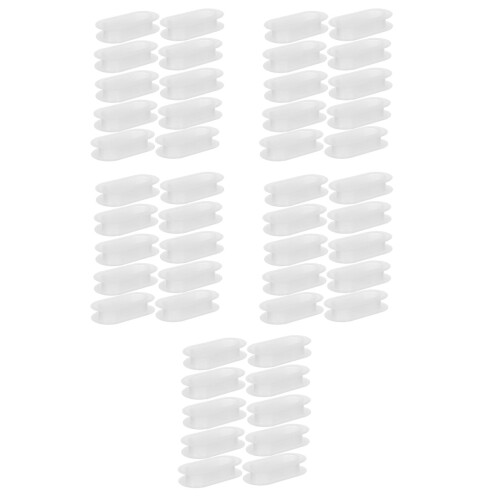 50Pcs Plastic Box Handles for Carton Boxes Comfortable Grip White