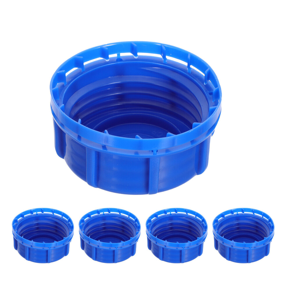 5Pcs Blue Plastic Sealed Bucket Lids Airtight Screw Caps For Storage 3701027361880
